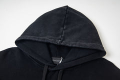 Vintage Black Church Stained‑Glass Print Full‑Zip Hoodie