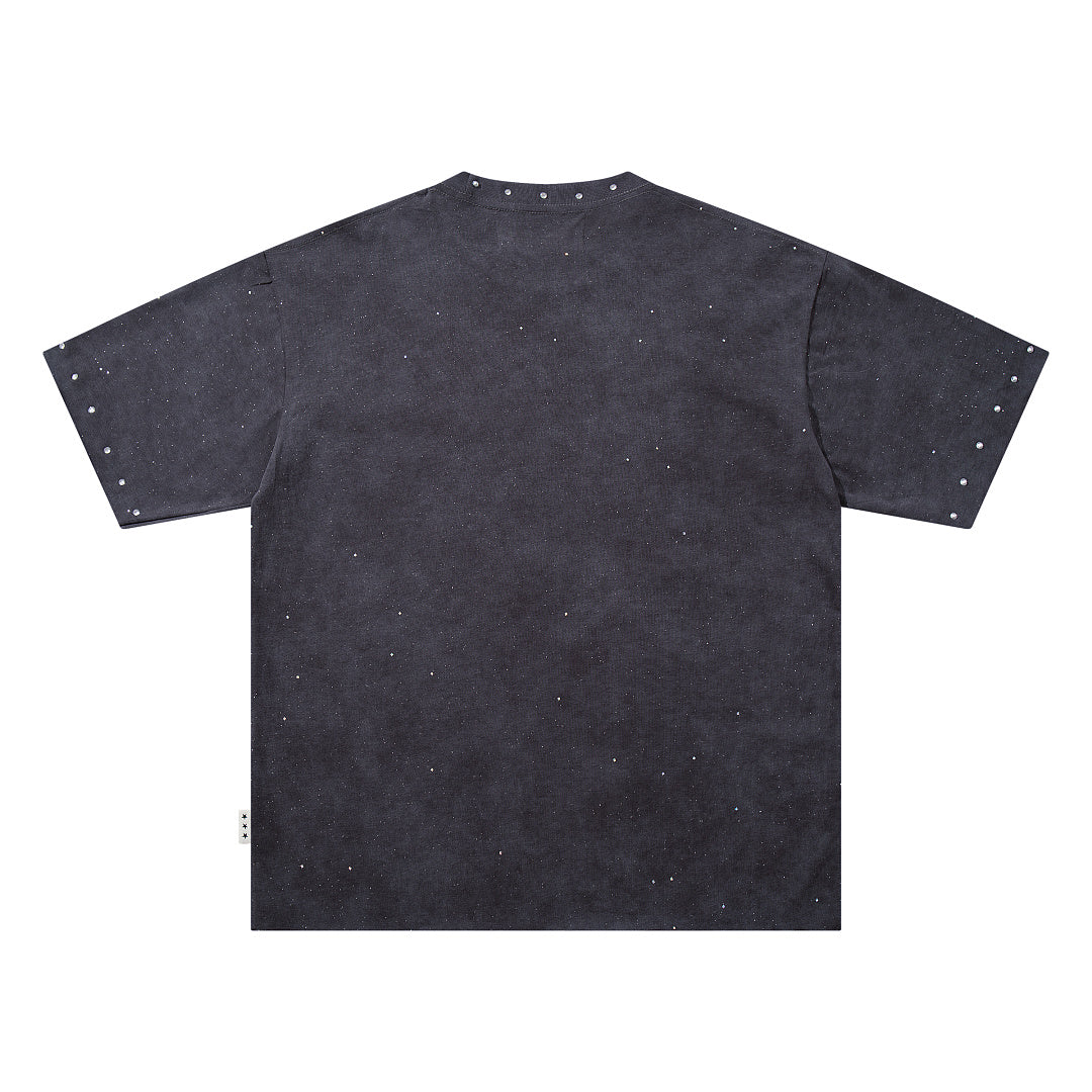 Dreams Crystal‑Ball Blue Demon Graphic Print Crew‑Neck Streetwear T‑Shirt
