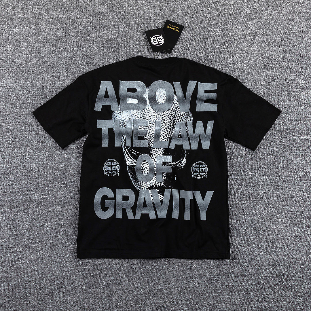 I Move With The Gravity Portrait Double‑Sided Graphic Print Crew Neck Streetwear T‑Shirt