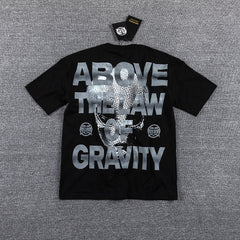 I Move With The Gravity Portrait Double‑Sided Graphic Print Crew Neck Streetwear T‑Shirt