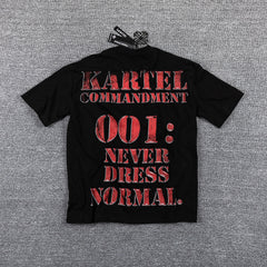HVM Harmony Portrait Collage Black Double‑Sided Graphic Print Crew Neck Streetwear T‑Shirt