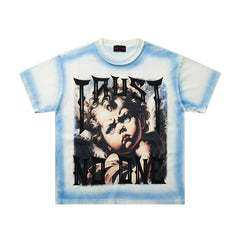The End Of An Era Portrait Tie‑Dye Double‑Sided Graphic Print Crew Neck Streetwear T‑Shirt