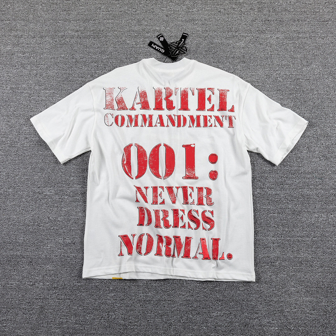 Harmony White Portrait Collage Double‑Sided Graphic Print Crew Neck Streetwear T‑Shirt