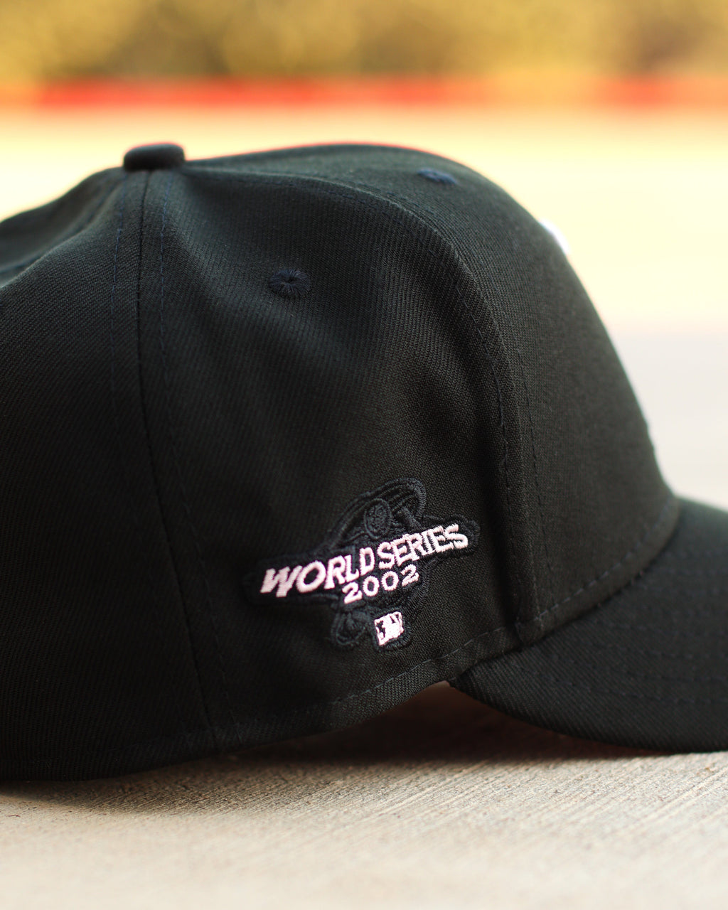 Pink/black angels hat