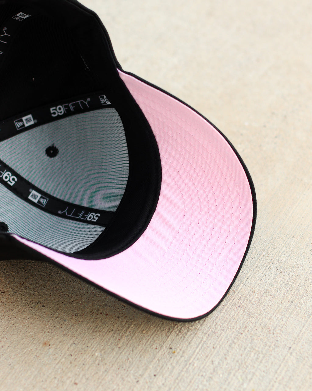 Pink/black angels hat