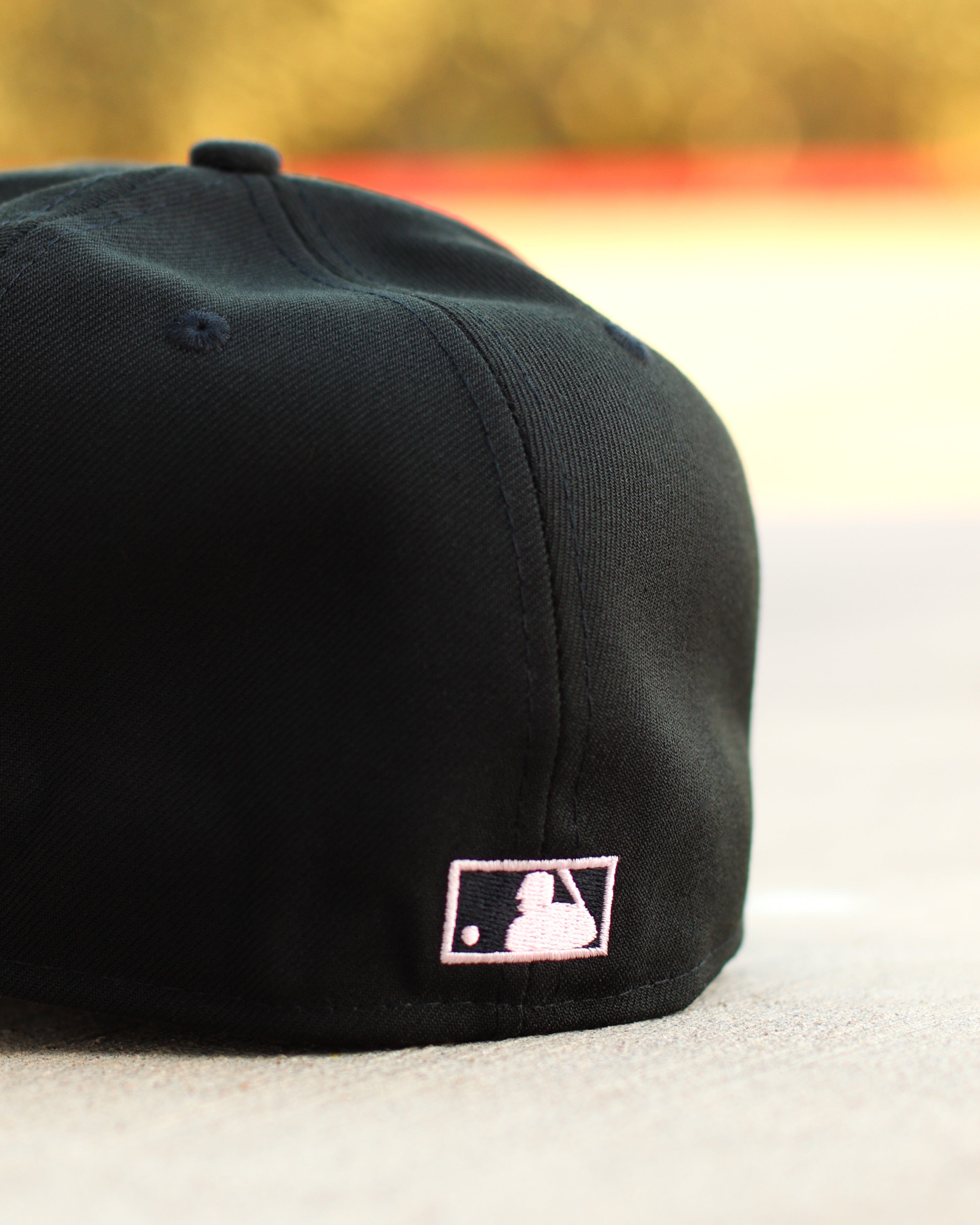 Pink/black angels hat