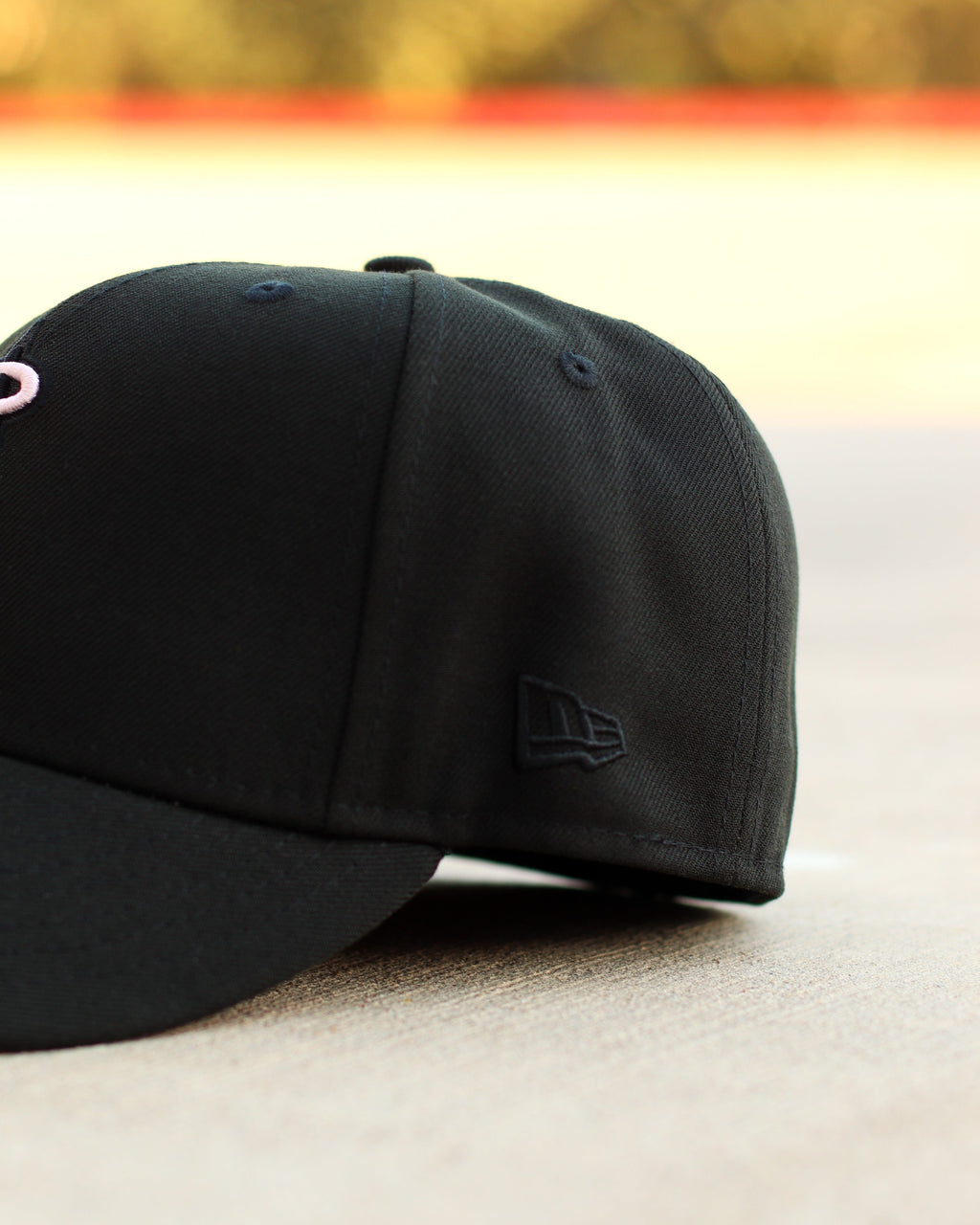 Pink/black angels hat
