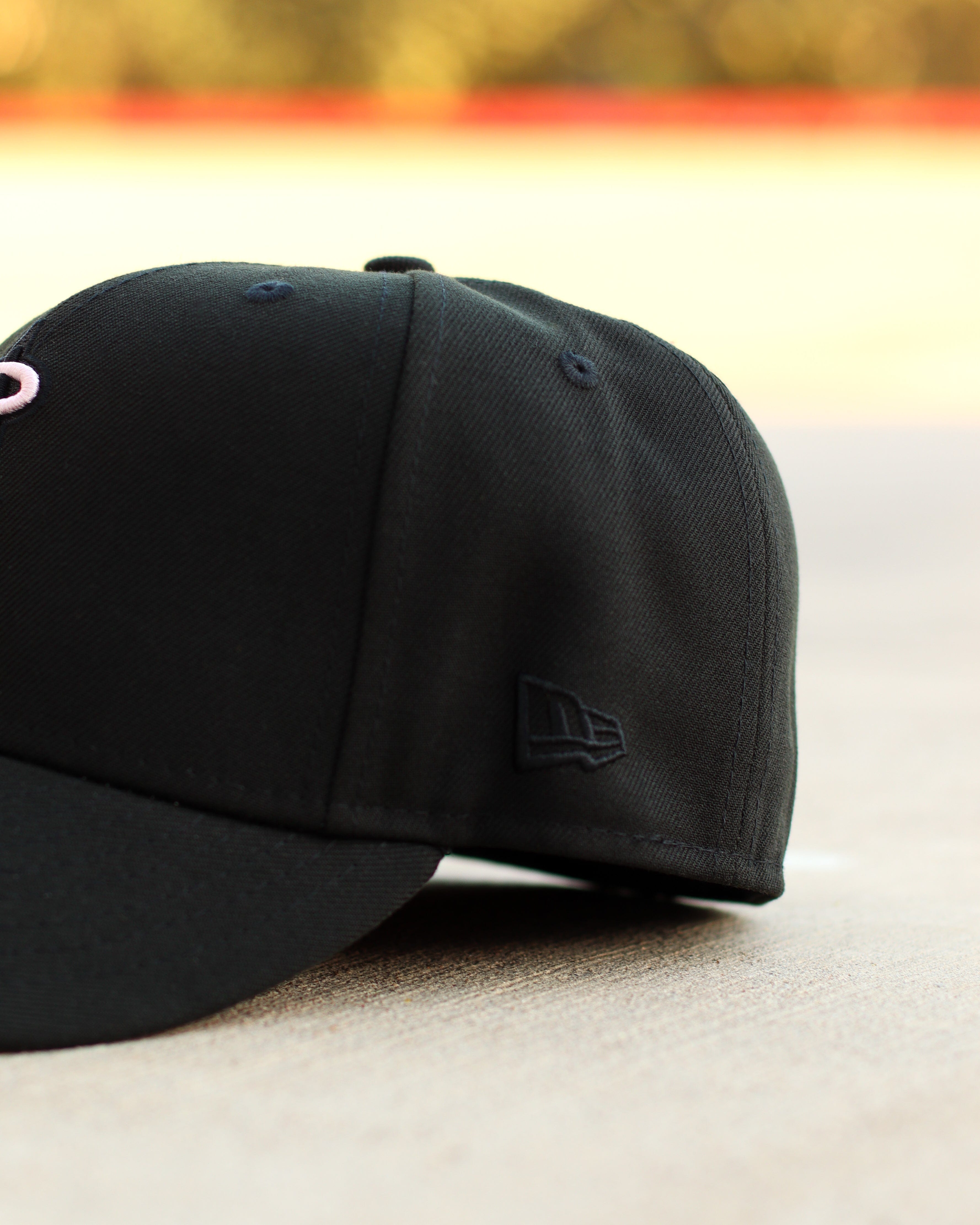 Pink/black angels hat