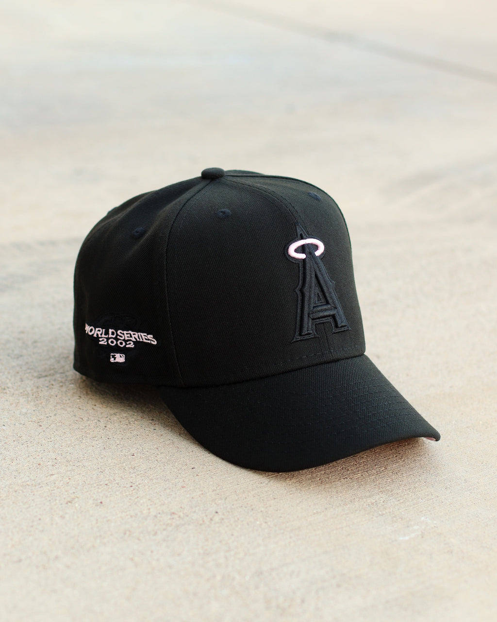 Pink/black angels hat